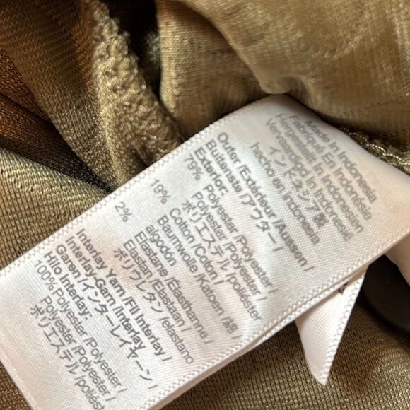 Nwt Madewell Flower Puff-Jacquard Crop Cardigan Brown Tan Jacket - Picture 7 of 8